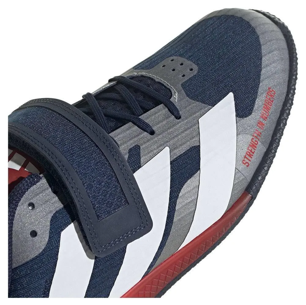 Adidas Adipower 3 Weightlifting Boots - Navy/Red