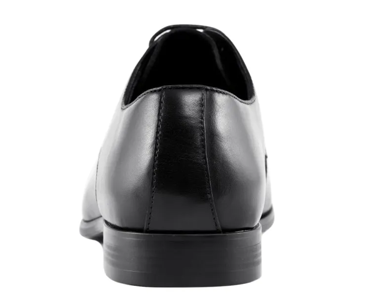 Asher Green Ag610 Black Men’s Genuine Leather Dress Shoes