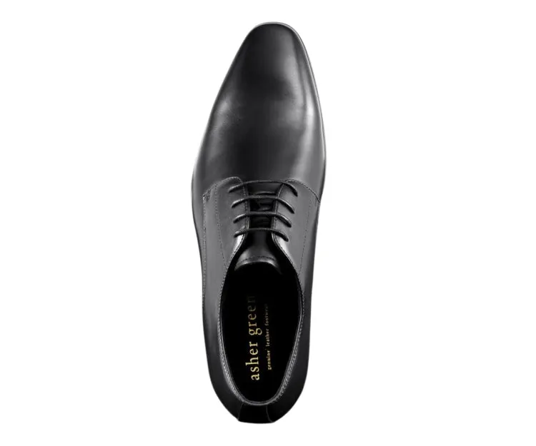 Asher Green Ag610 Black Men’s Genuine Leather Dress Shoes