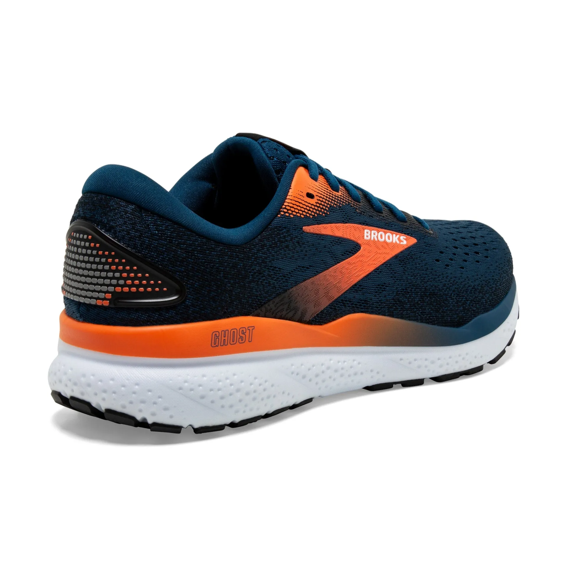 Brooks Mens Ghost 16- Blue Opal/Black/Nasturtium (1104181D474)