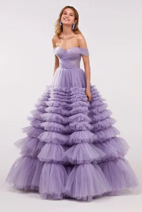 Duchess Off-The-Shoulder Graceful Prom Maxi Dress