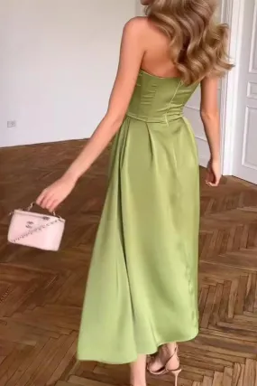 Ivyshape | Charm Strapless Sweetheart Midi Dress