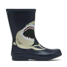 Joules Roll Up Waterproof Rain Boot Navy Shark