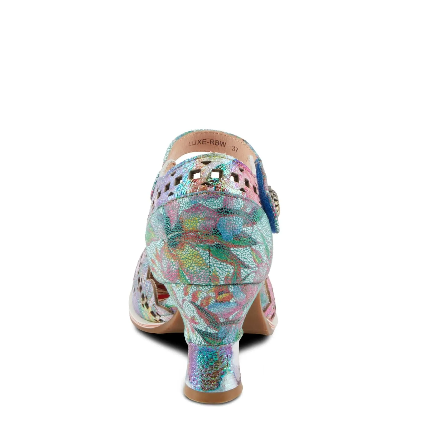 L'Artiste Women's Luxe Mary Jane Heels- Rainbow