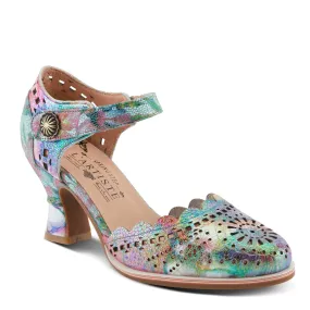 L'Artiste Women's Luxe Mary Jane Heels- Rainbow