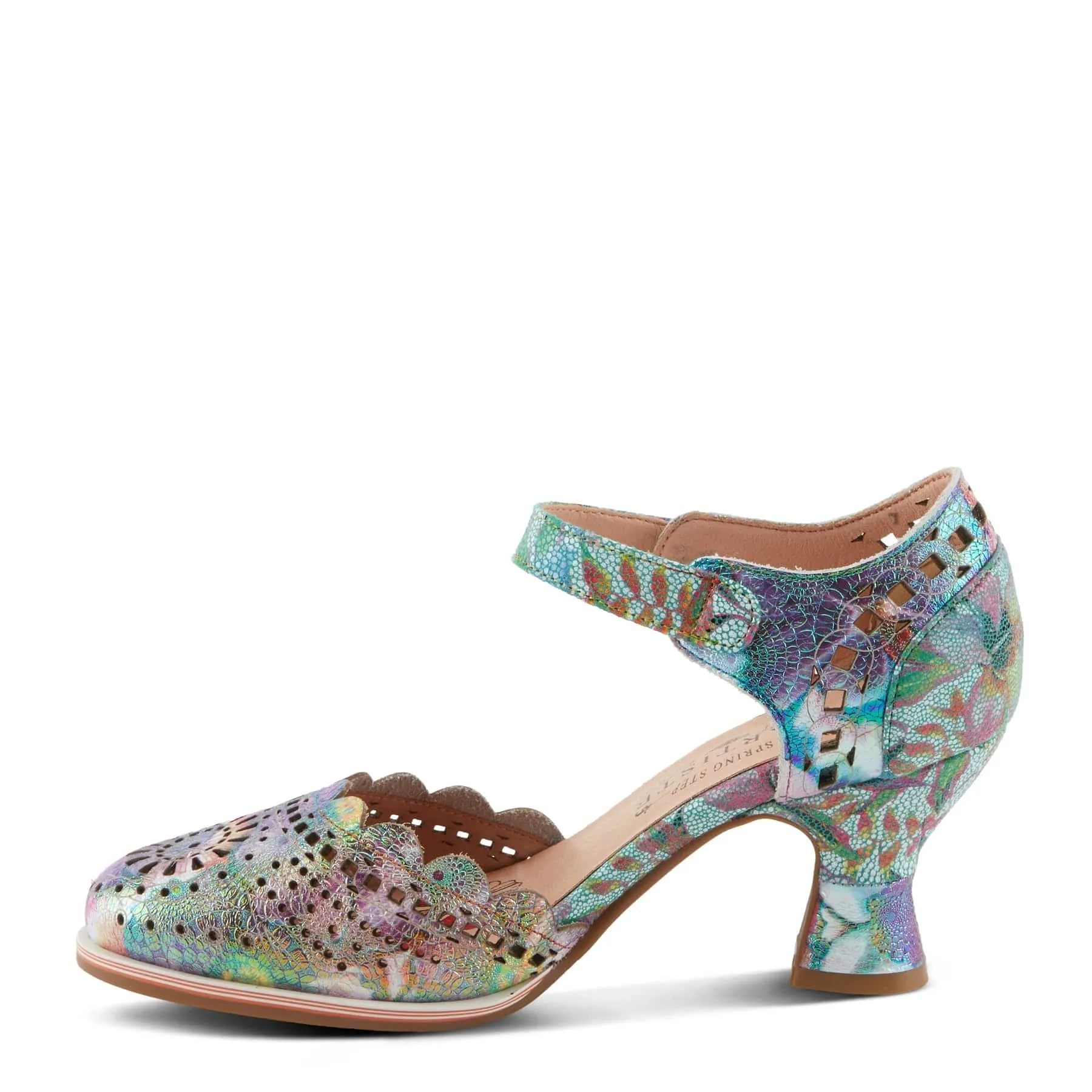 L'Artiste Women's Luxe Mary Jane Heels- Rainbow