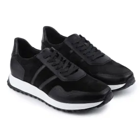 Men´s black suede casual sneakers
