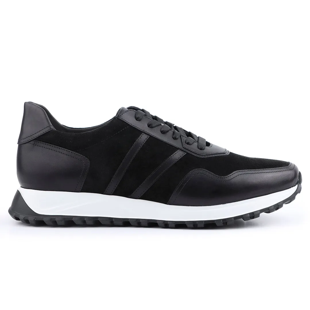 Men´s black suede casual sneakers