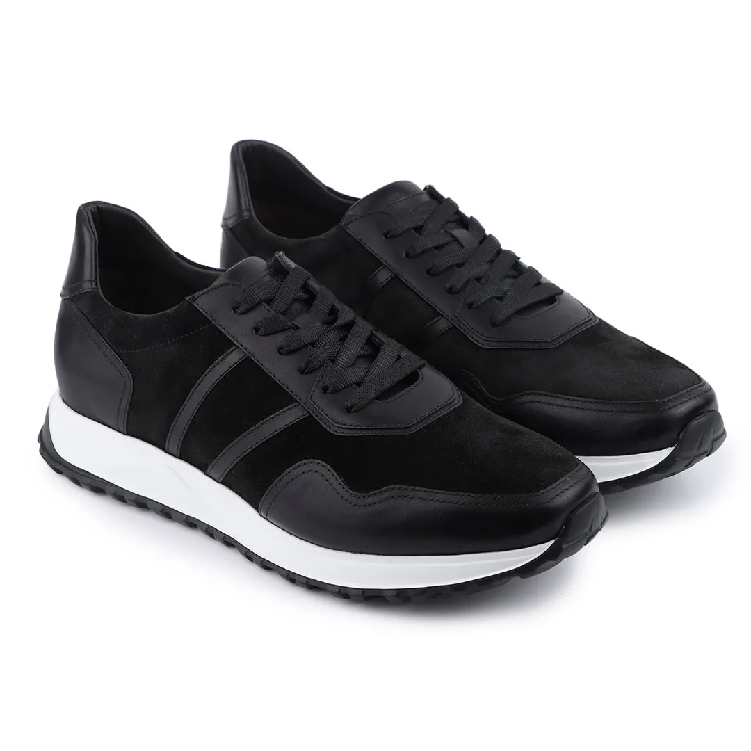 Men´s black suede casual sneakers
