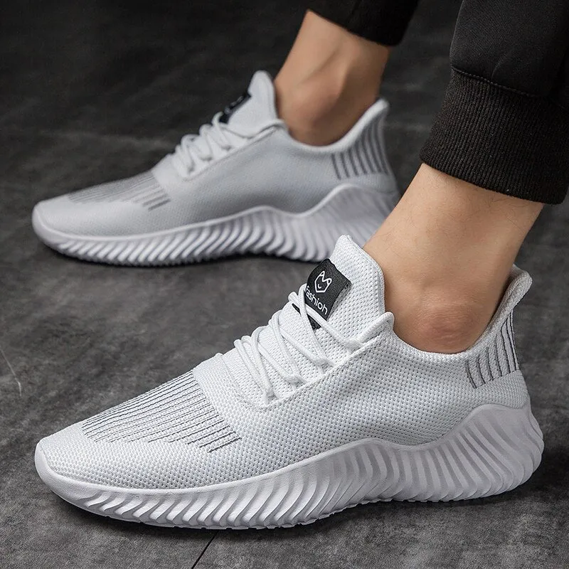 Men's Breathable Fly Knit Casual Footwear Mesh Classic Sneakers