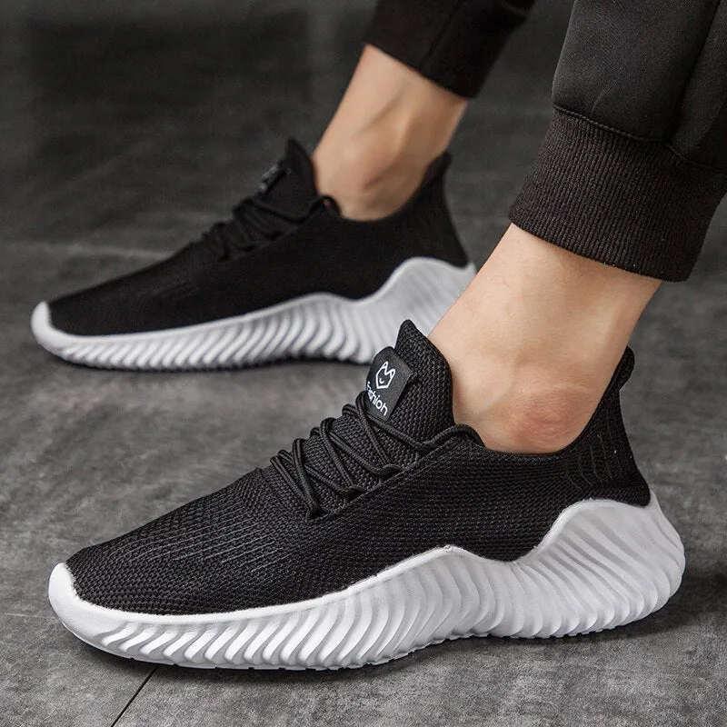 Men's Breathable Fly Knit Casual Footwear Mesh Classic Sneakers