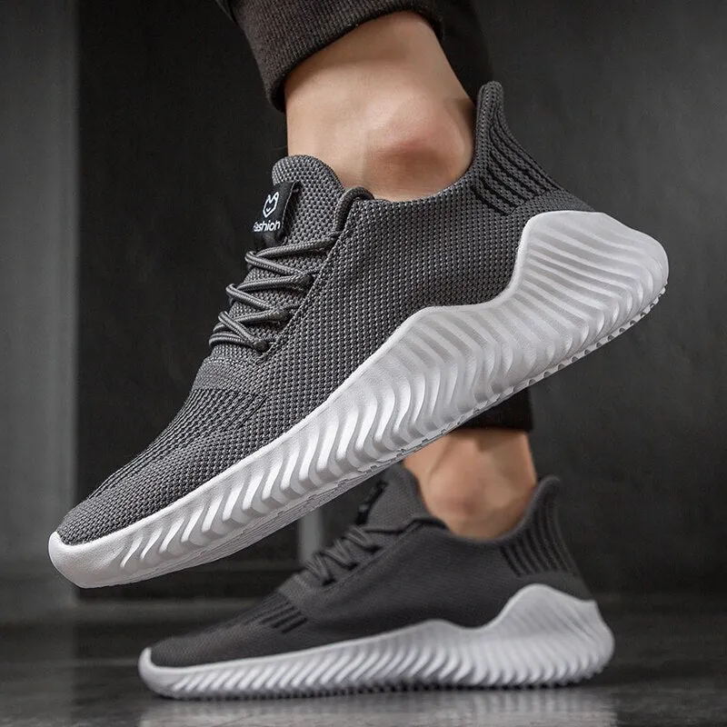 Men's Breathable Fly Knit Casual Footwear Mesh Classic Sneakers