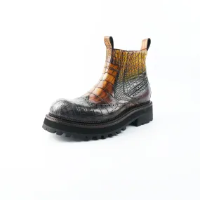 Men's Imported Crocodile - Skin Chelsea Boots