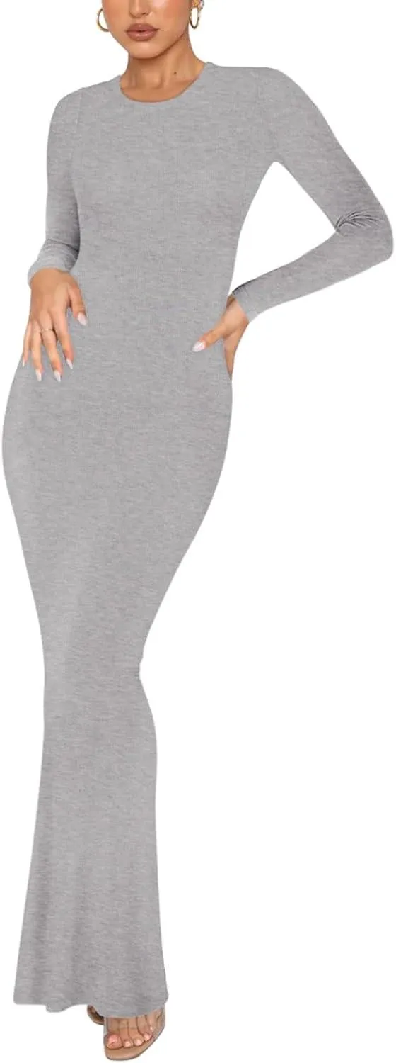 Minimalist Long Sleeve Mermaid Dress