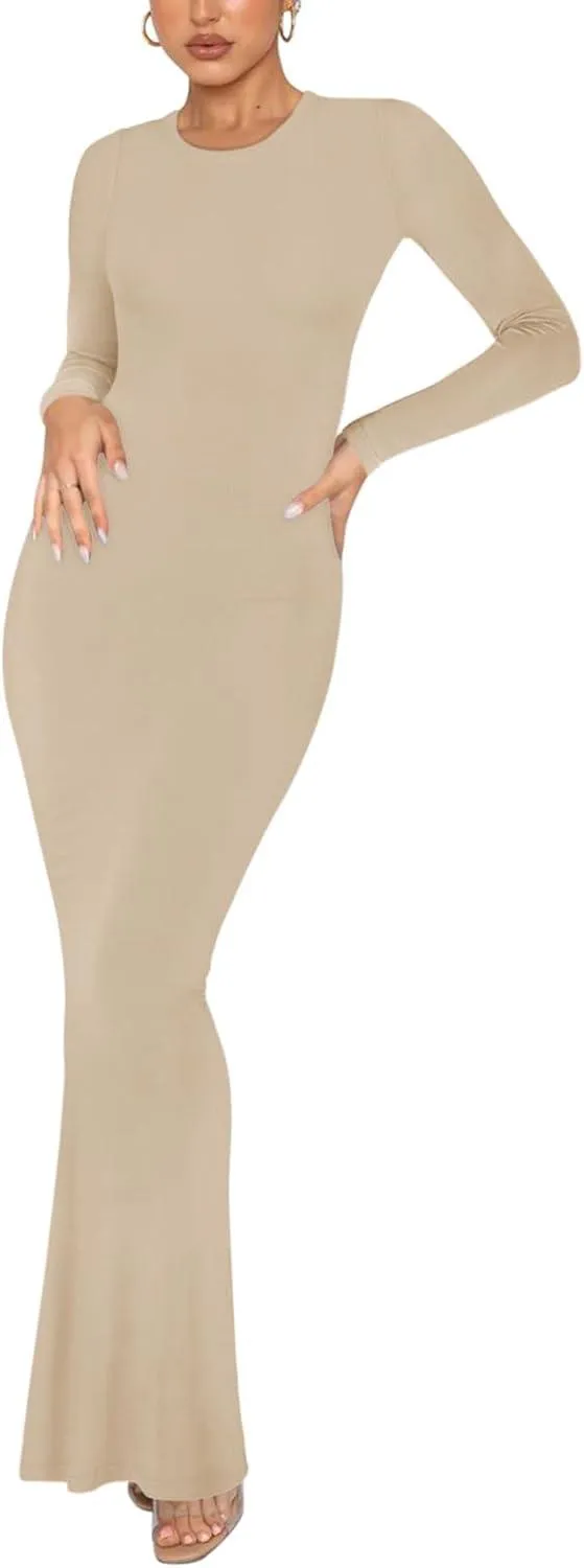 Minimalist Long Sleeve Mermaid Dress