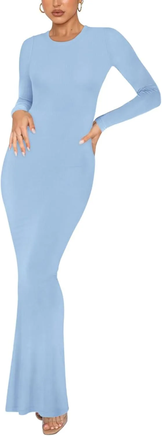 Minimalist Long Sleeve Mermaid Dress