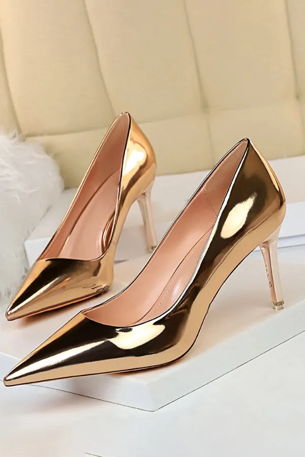 Minimalist Point Toe Court Pumps