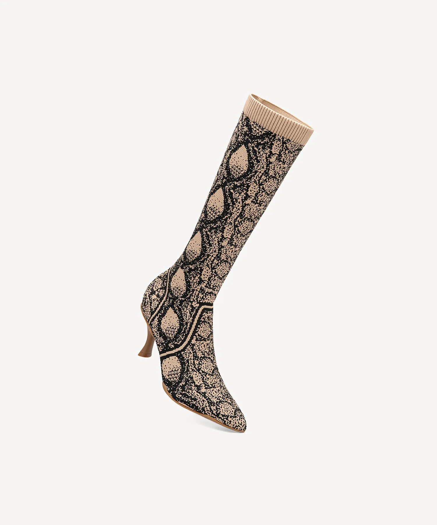 Minimalist  Pointed Toe Heeled Long Boots