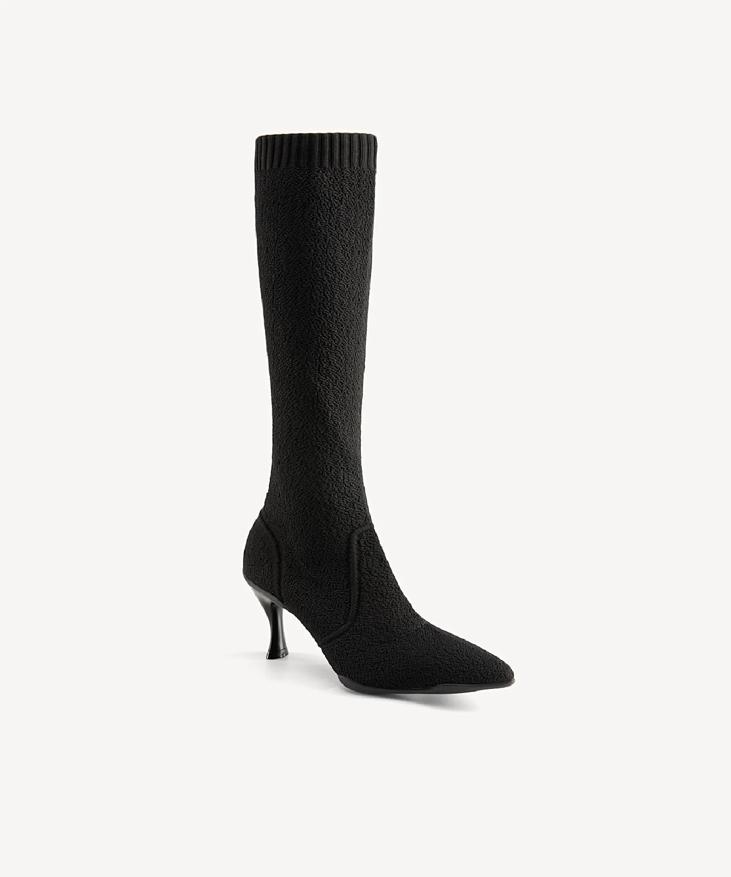 Minimalist  Pointed Toe Heeled Long Boots