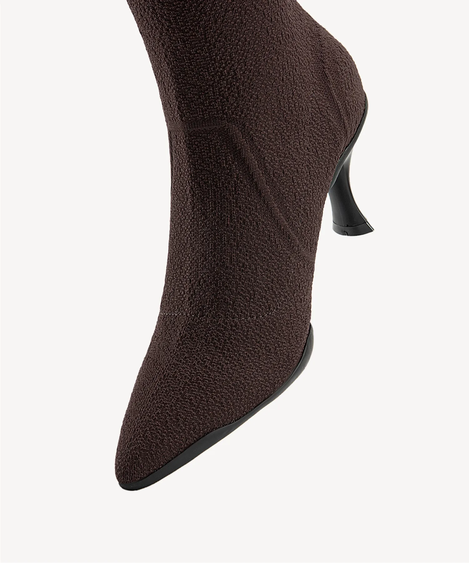 Minimalist  Pointed Toe Heeled Long Boots