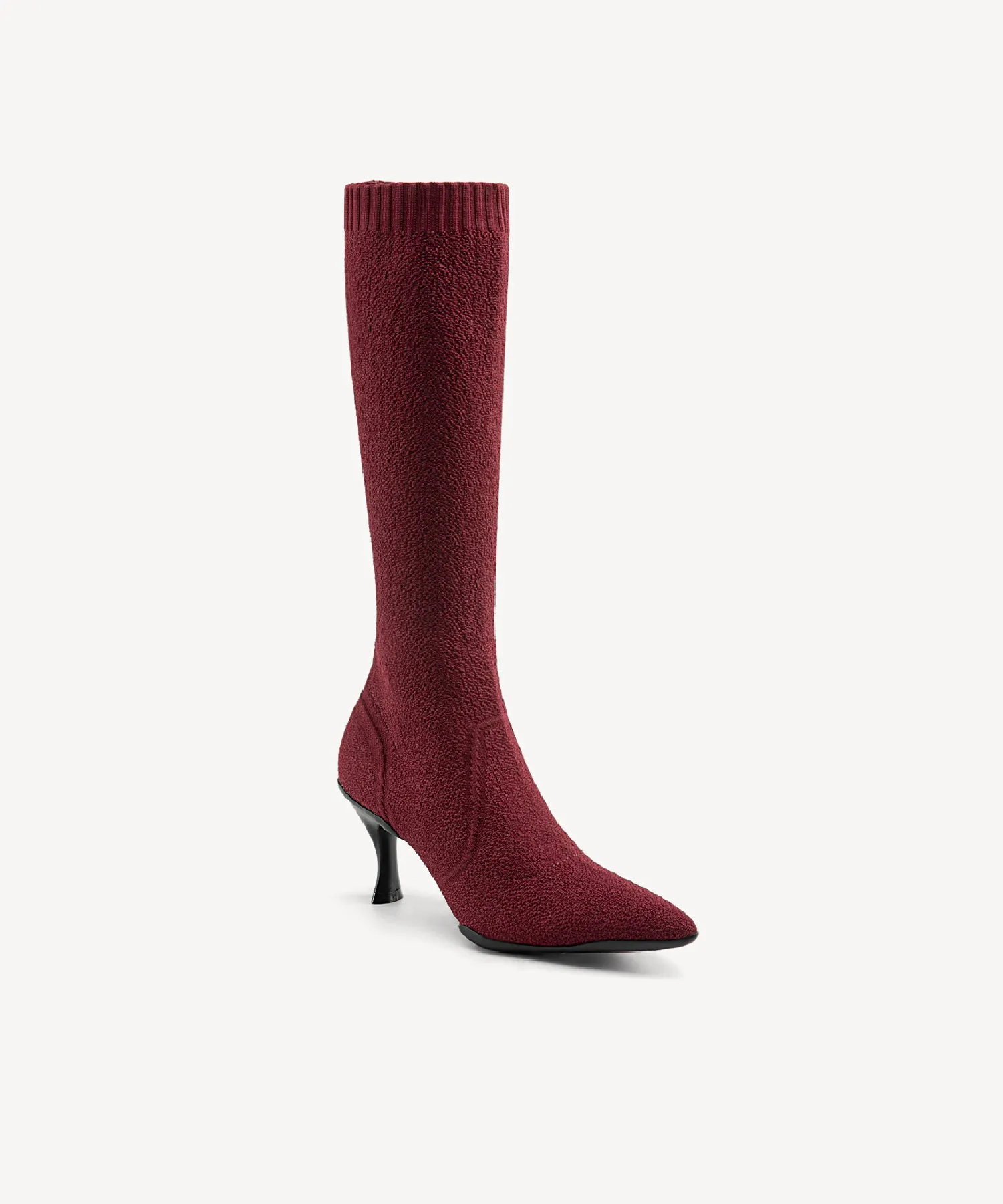 Minimalist  Pointed Toe Heeled Long Boots