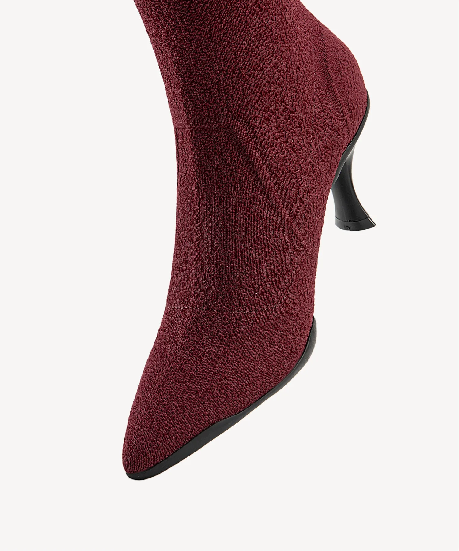 Minimalist  Pointed Toe Heeled Long Boots