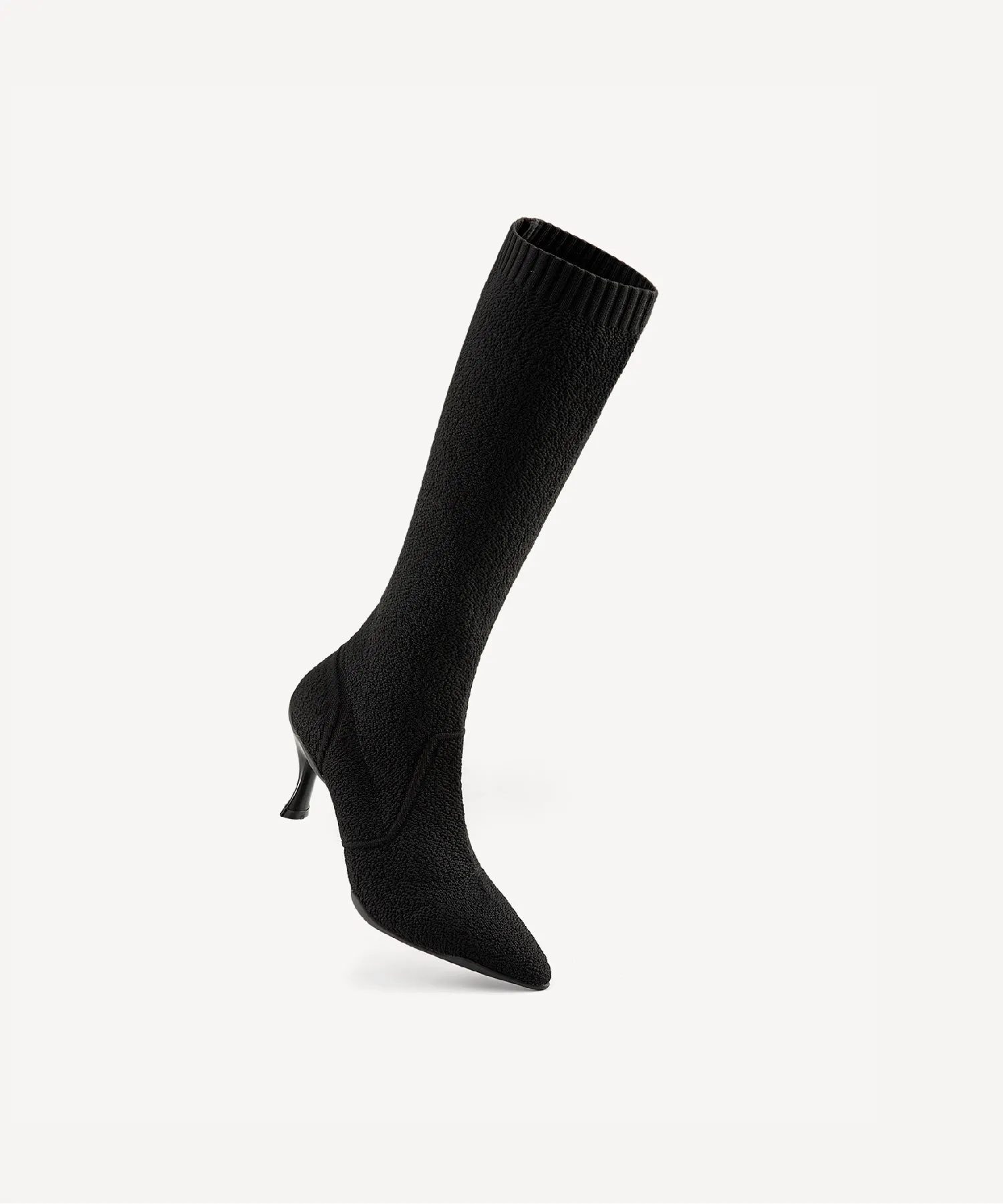 Minimalist  Pointed Toe Heeled Long Boots