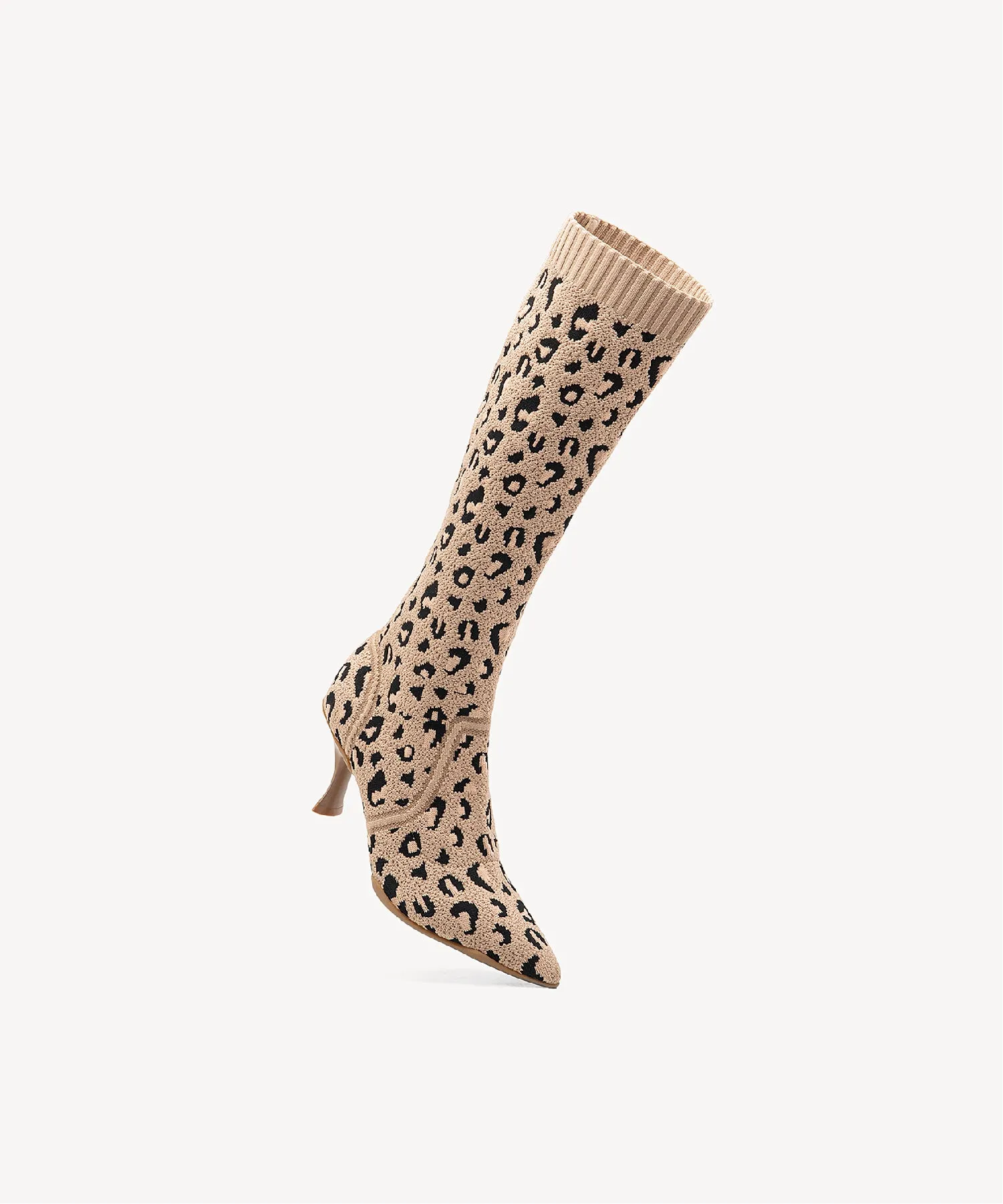 Minimalist  Pointed Toe Heeled Long Boots