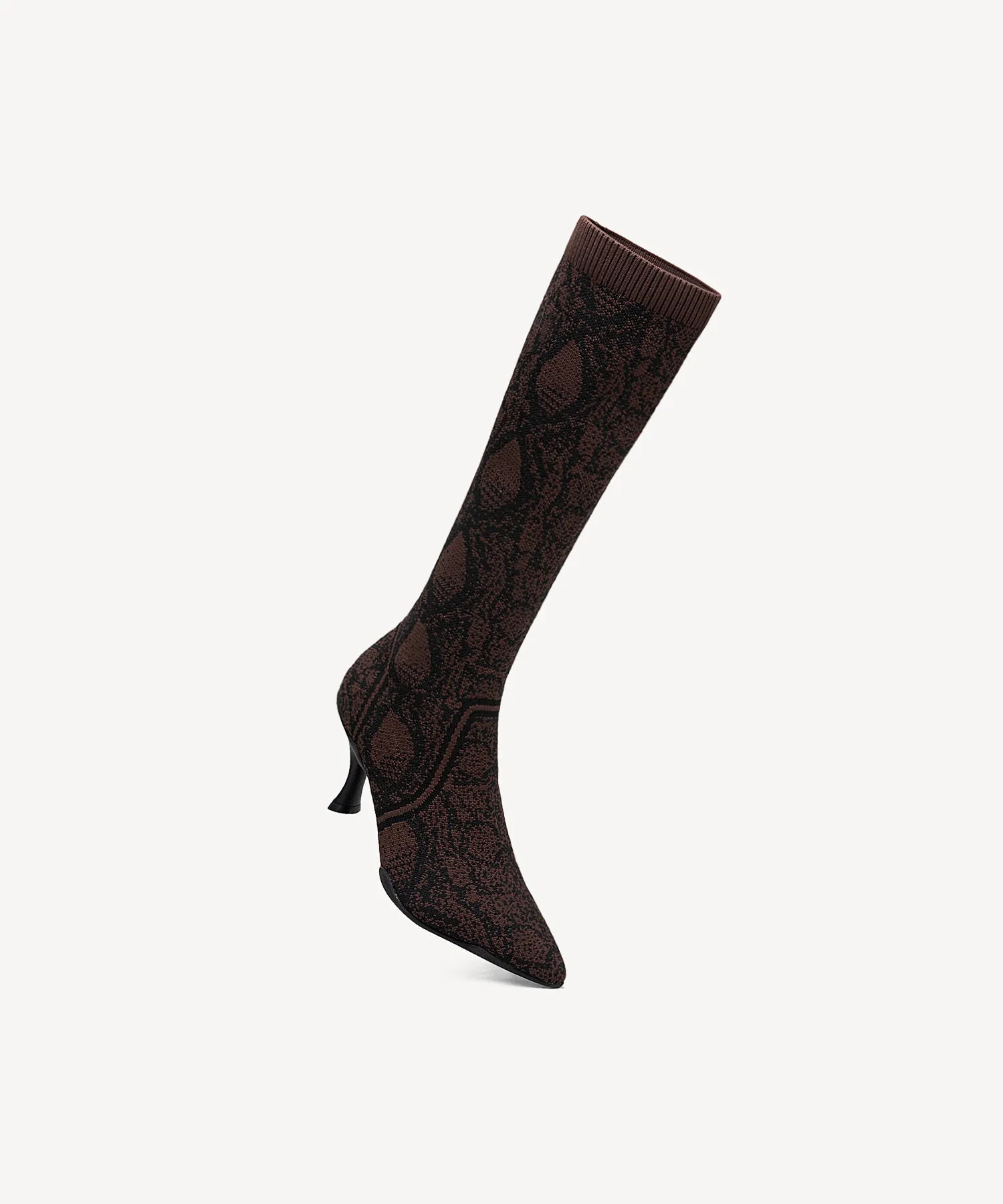 Minimalist  Pointed Toe Heeled Long Boots