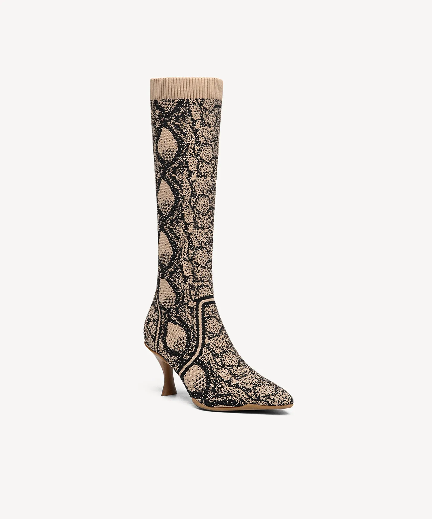 Minimalist  Pointed Toe Heeled Long Boots
