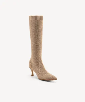 Minimalist  Pointed Toe Heeled Long Boots