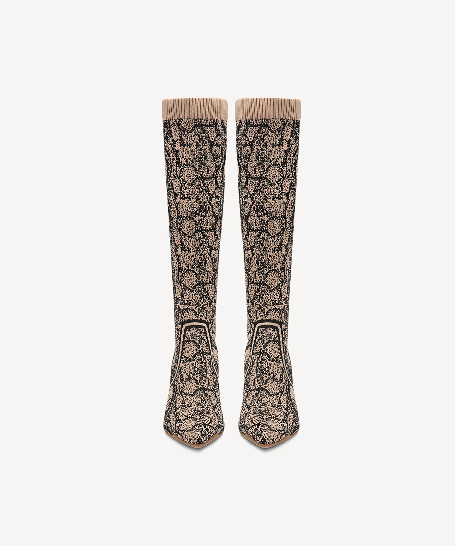 Minimalist  Pointed Toe Heeled Long Boots