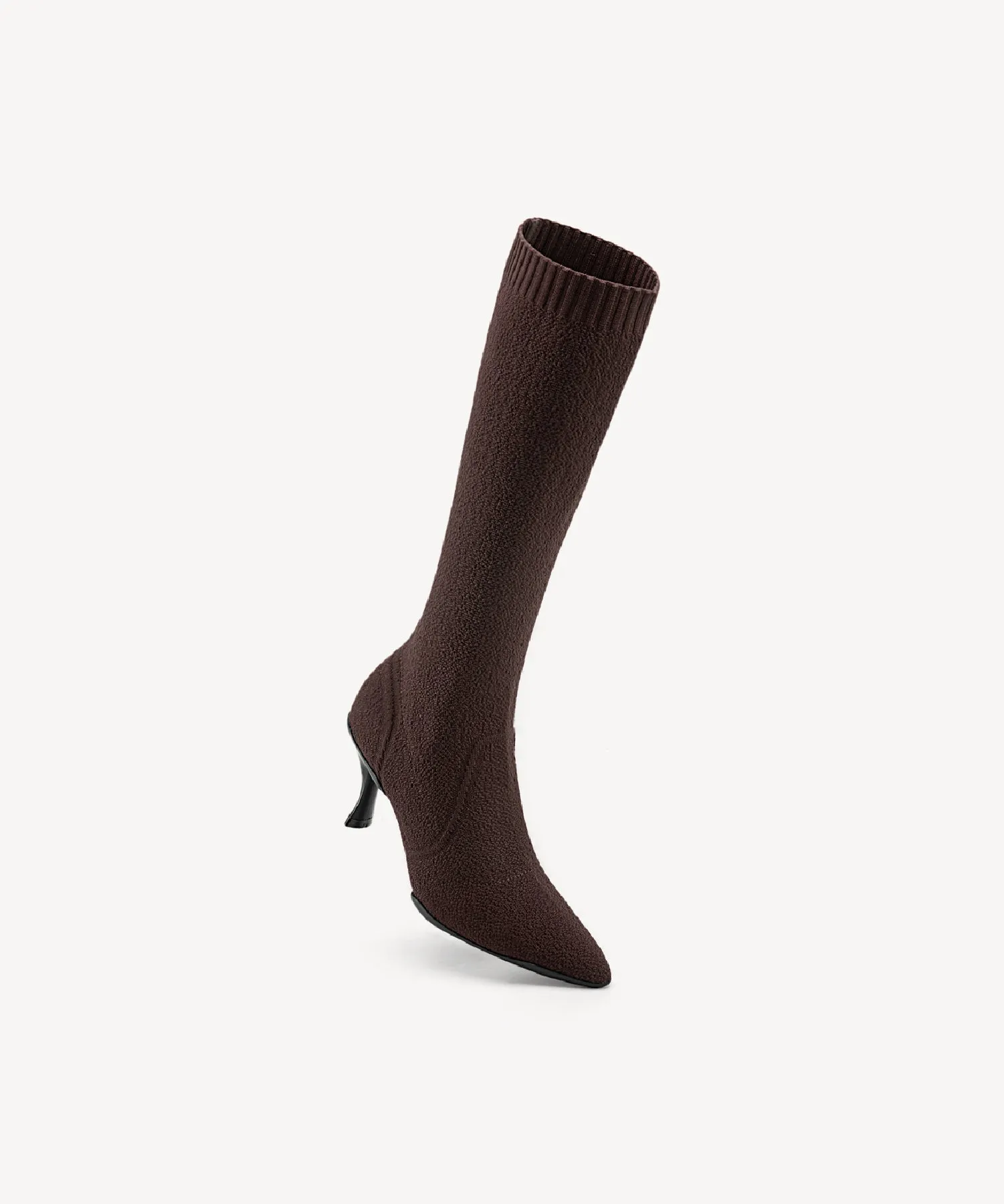 Minimalist  Pointed Toe Heeled Long Boots