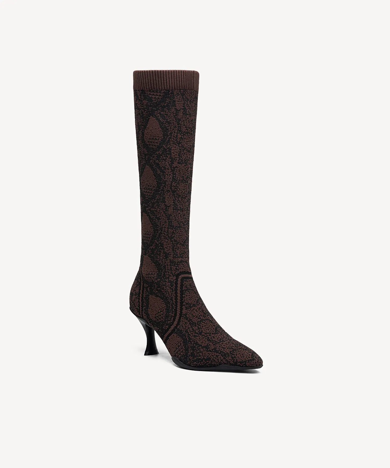Minimalist  Pointed Toe Heeled Long Boots