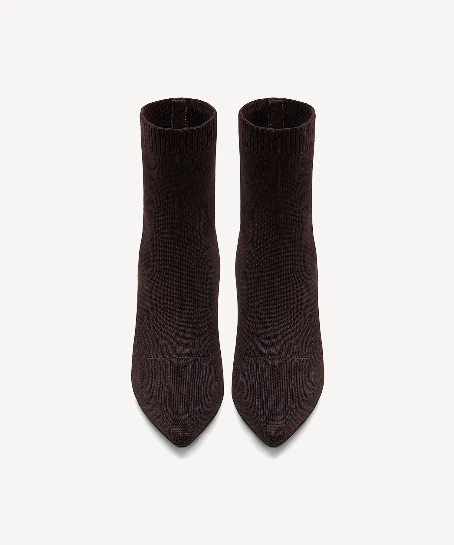 Minimalist Pointed Toe Sock Ankle Boots