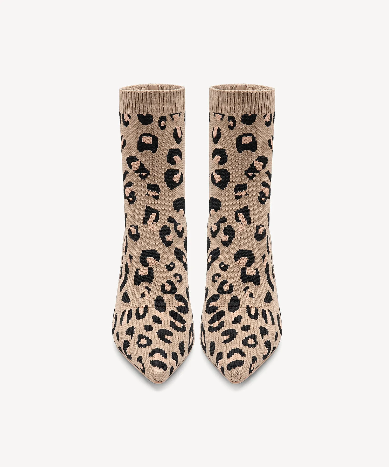 Minimalist Pointed Toe Sock Ankle Boots