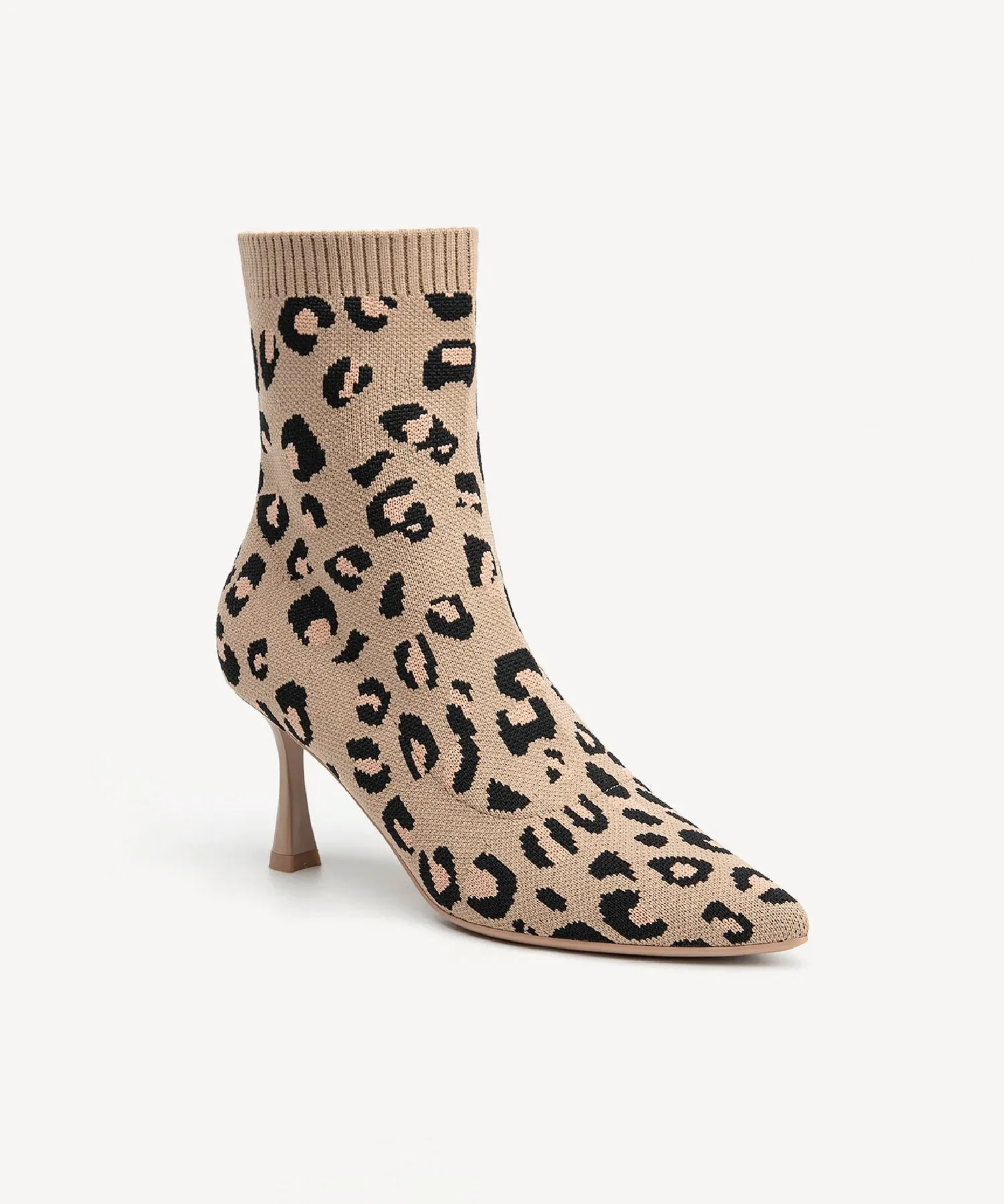 Minimalist Pointed Toe Sock Ankle Boots