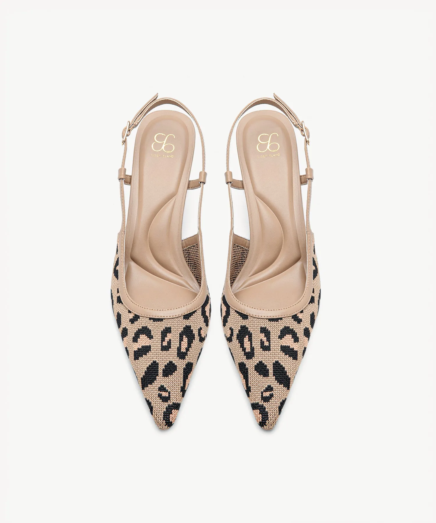 Minimalist Weave Pointed Toe Heeled Slingback
