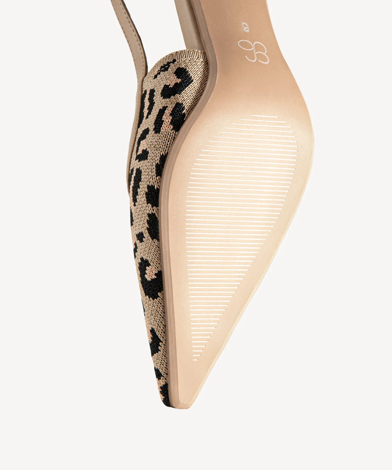 Minimalist Weave Pointed Toe Heeled Slingback