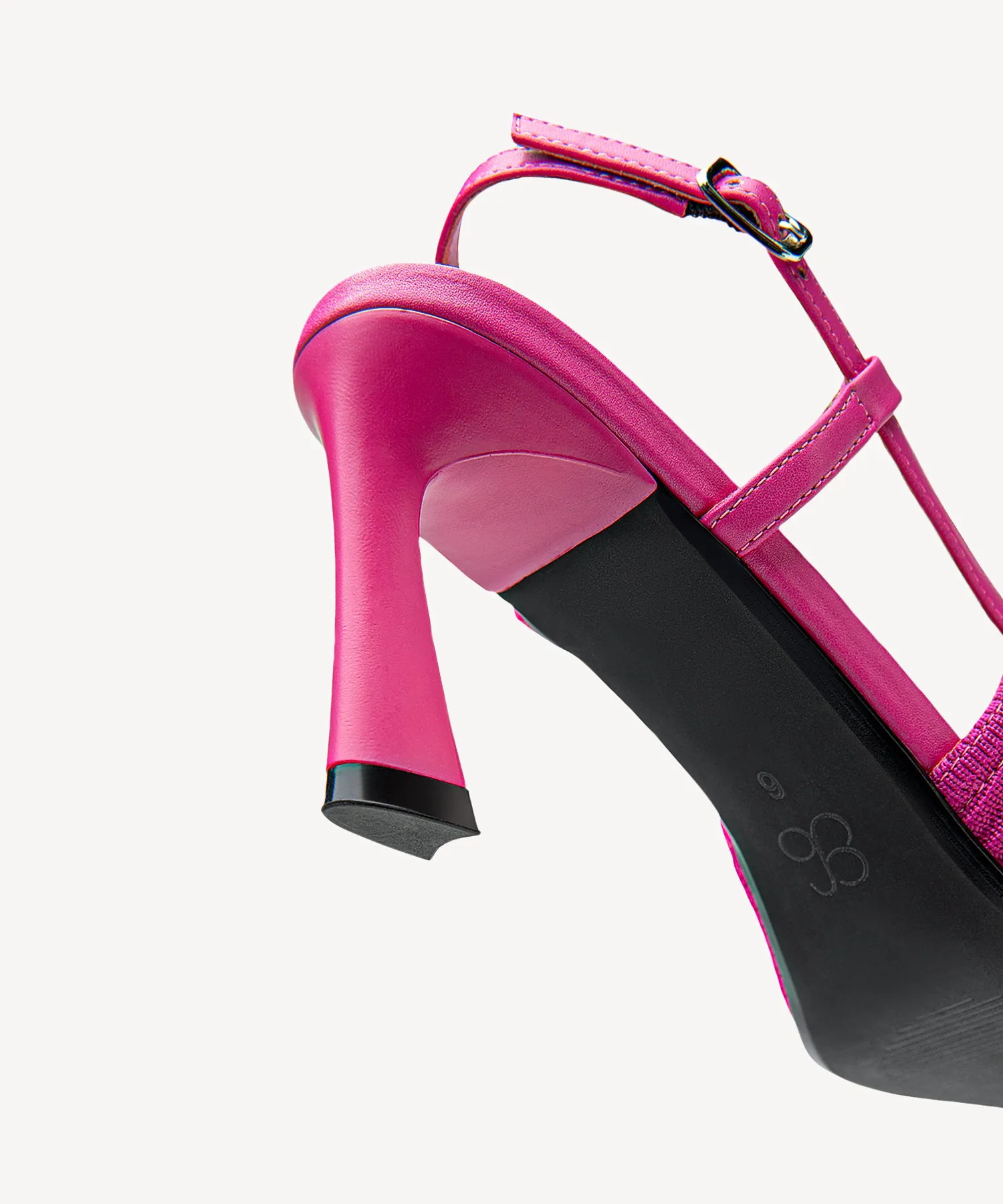 Minimalist Weave Pointed Toe Heeled Slingback