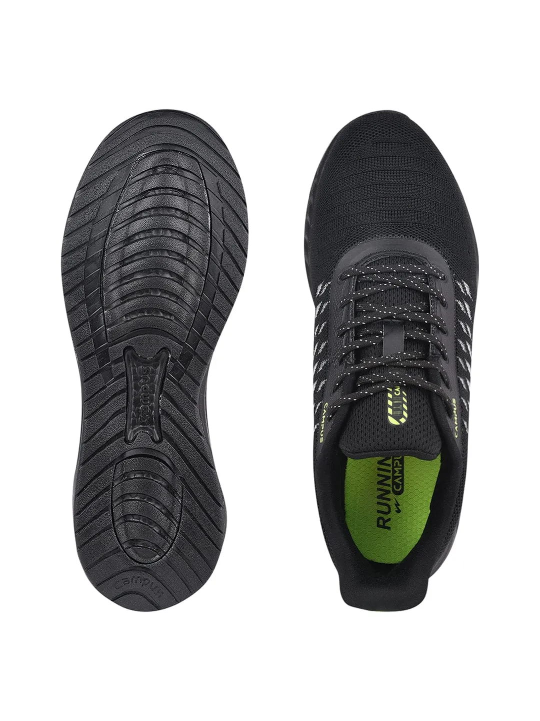 NIDO Black Men's Running Shoes