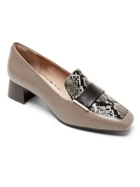 Rockport Women's Total Motion Esma Loafer Heel Dover Taupe CI7269