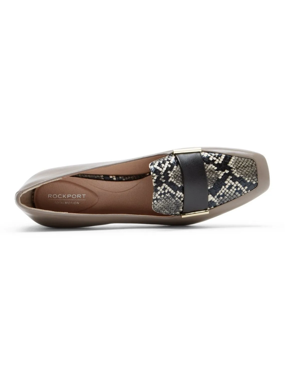 Rockport Women's Total Motion Esma Loafer Heel Dover Taupe CI7269