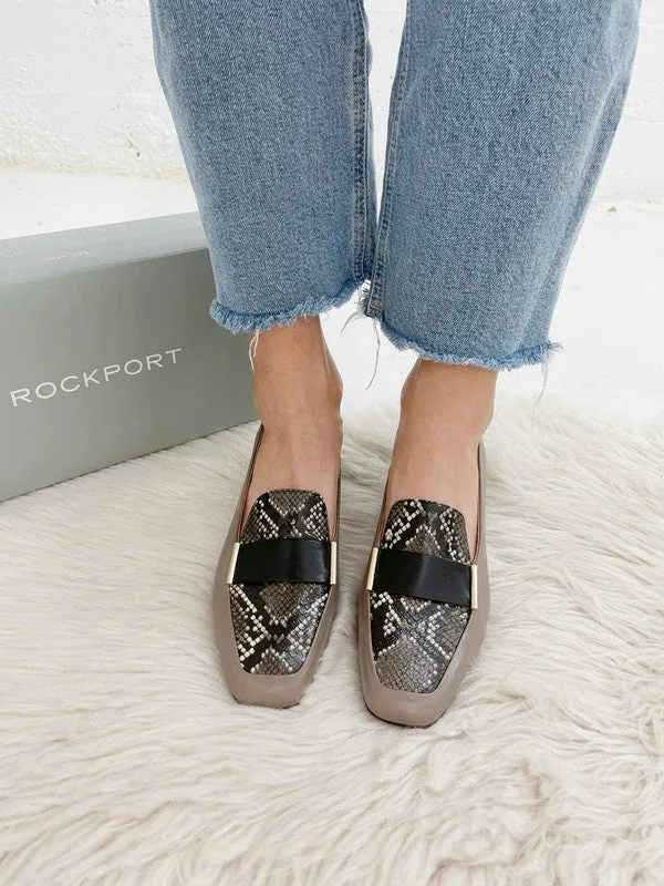 Rockport Women's Total Motion Esma Loafer Heel Dover Taupe CI7269